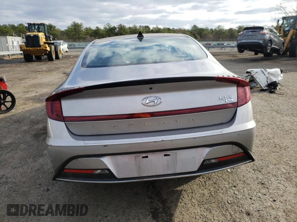 2021 Hyundai Sonata Hybrid Blue with VIN KMHL24JJ4MA018423, listed as a Copart auction lot 68838752 with 15,999 mi miles. Bid and sale history available at carsss.com. Image 6.