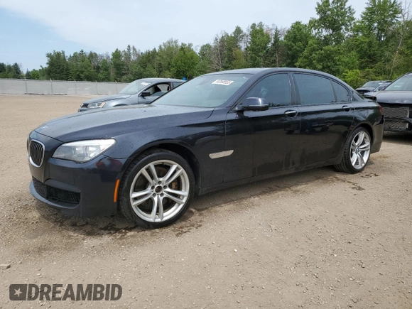 2014 BMW 7 Series ALPINA B7 xDrive with VIN WBAYF8C58ED652837, listed as a Copart auction lot 63598555 with 181,359 mi miles and Salvage title. Bid and sale history available at DreamBid. Image 1.
