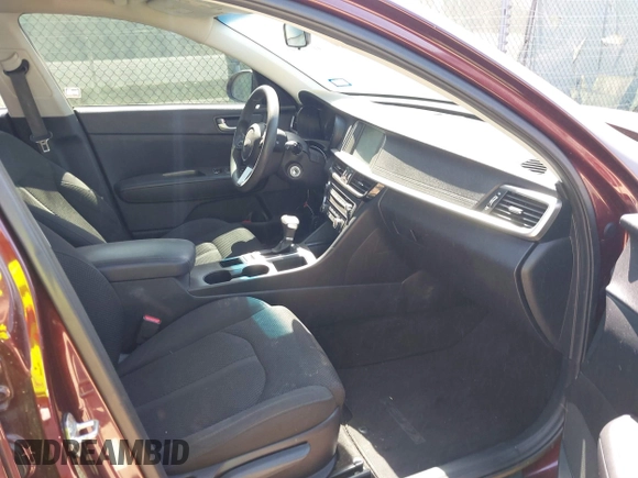 2019 Kia Optima LX with VIN 5XXGT4L37KG347930, listed as a IAAI auction lot 41772543 with 112,608 mi miles. Bid and sale history available at carsss.com. Image 5.