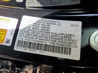 2024 Honda Accord EX with VIN 1HGCY1F37RA059116, listed as a Copart auction lot 60640435 with Not provided miles and Salvage title. Bid and sale history available at DreamBid. Image 12.