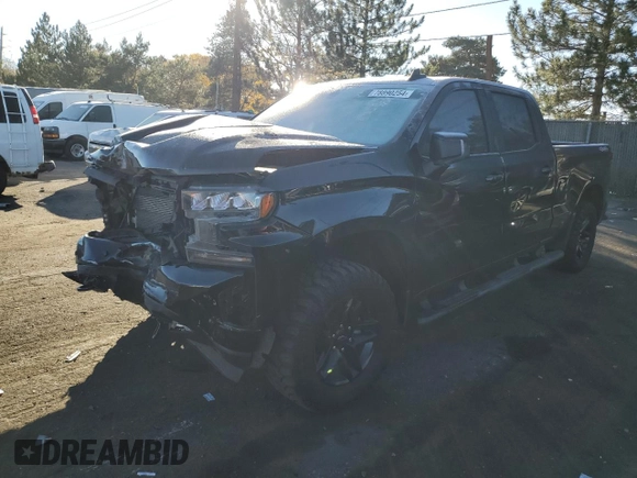 2021 Chevrolet Silverado 1500 RST with VIN 3GCUYEEL5MG345911, listed as a Copart auction lot 78890254 with 66,079 mi miles and Salvage Title. Bid and sale history available at carsss.com. Image 1.