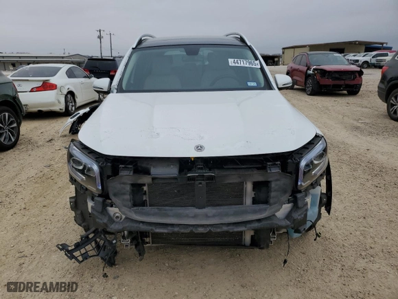 2020 Mercedes-Benz GLB with VIN W1N4M4GB6LW027816, listed as a Copart auction lot 44717965 with 48,308 mi miles and Salvage Title. Bid and sale history available at carsss.com. Image 5.