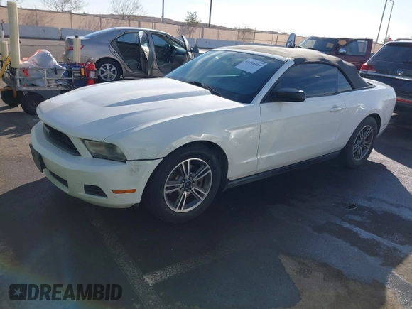 2012 Ford Mustang V6 with VIN 1ZVBP8EMXC5222287, listed as a IAAI auction lot 41478409 with 194,224 mi miles and . Bid and sale history available at carsss.com. Image 2.