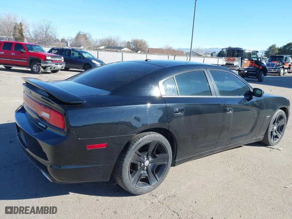 2011 Dodge Charger RT Plus with VIN 2B3CL5CT7BH616785, listed as a IAAI auction lot 41679154 with 113,800 mi miles. Bid and sale history available at carsss.com. Image 4.