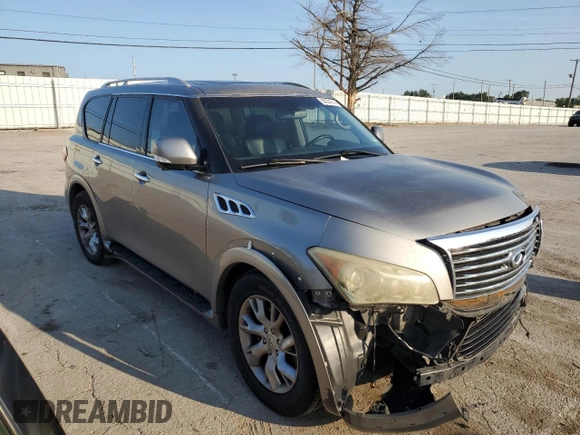 2012 Infiniti QX56 8-passenger with VIN JN8AZ2ND3C9715506, listed as a Copart auction lot 68324314 with 173,222 mi miles and Non Repairable. Bid and sale history available at carsss.com. Image 4.