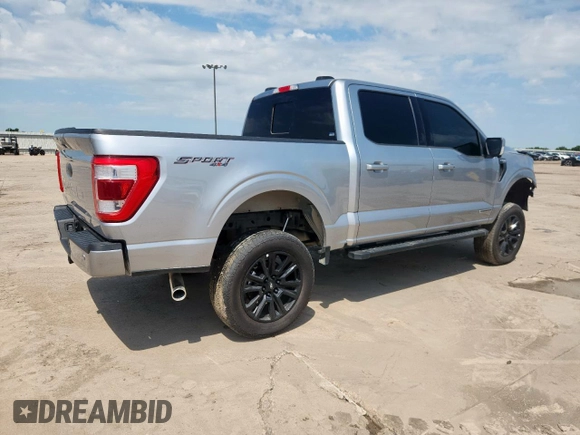 2023 Ford F-150 XL with VIN 1FTFW1ED3PFB64344, listed as a Copart auction lot 55409115 with 20,817 mi miles and Salvage title. Bid and sale history available at DreamBid. Image 3.