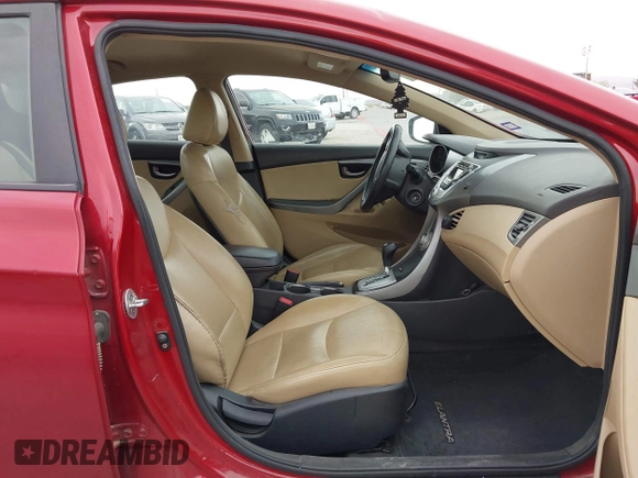 2012 Hyundai Elantra Limited with VIN KMHDH4AE4CU299884, listed as a IAAI auction lot 42032017 with 148,216 mi miles. Bid and sale history available at carsss.com. Image 5.