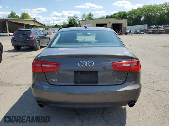 2013 Audi A6 Premium Plus with VIN WAUGGAFC5DN054949, listed as a Copart auction lot 59535535 with 225,246 mi miles and Clean title. Bid and sale history available at DreamBid. Image 6.