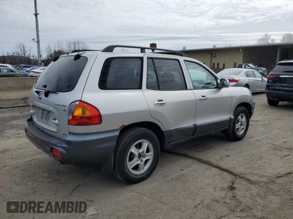 2002 Hyundai Santa Fe GLS with VIN KM8SC73D42U208557, listed as a Copart auction lot 51815115 with 124,730 mi miles and Clean Title. Bid and sale history available at carsss.com. Image 3.