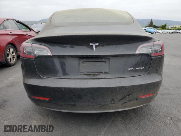 2020 Tesla Model 3 Long Range with VIN 5YJ3E1EB2LF742131, listed as a Copart auction lot 54456355 with 7,955 mi miles and Clean Title. Bid and sale history available at carsss.com. Image 6.