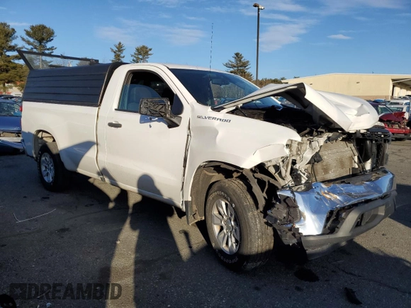 2020 Chevrolet Silverado 1500 Work Truck with VIN 3GCNWAEFXLG256590, listed as a Copart auction lot 87655275 with 88,478 mi miles and Salvage Title. Bid and sale history available at carsss.com. Image 4.
