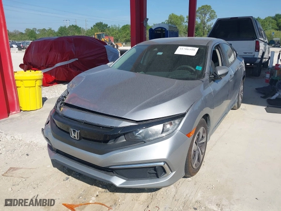 2020 Honda Civic Sedan LX with VIN 19XFC2F66LE012660, listed as a IAAI auction lot 41706100 with 63,494 mi miles. Bid and sale history available at carsss.com. Image 17.
