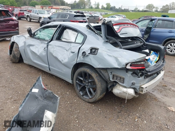2022 Dodge Charger SXT with VIN 2C3CDXBGXNH145896, listed as a IAAI auction lot 42010378 with 24,561 mi miles and . Bid and sale history available at DreamBid. Image 3.