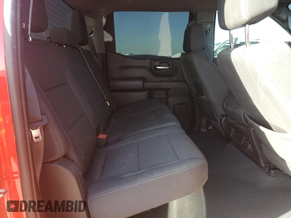 2022 Chevrolet Silverado 1500 Custom with VIN 3GCPABEKXNG597100, listed as a Copart auction lot 43146645 with 28,763 mi miles and Salvage Title. Bid and sale history available at DreamBid. Image 10.