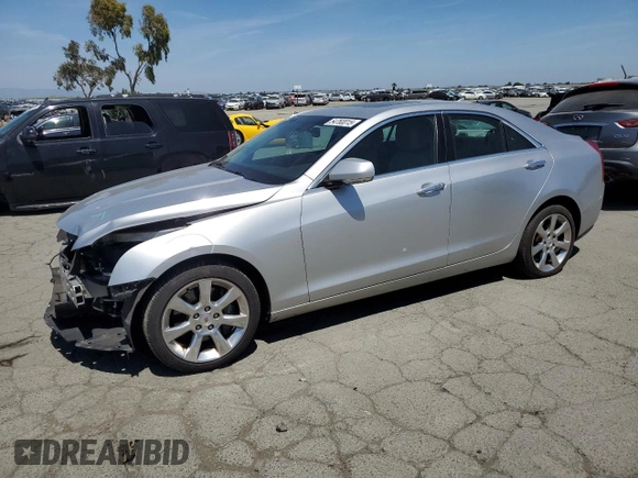 2013 Cadillac ATS Luxury with VIN 1G6AH5R33D0139975, listed as a Copart auction lot 54760015 with 82,844 mi miles and Salvage Title. Bid and sale history available at carsss.com. Image 1.