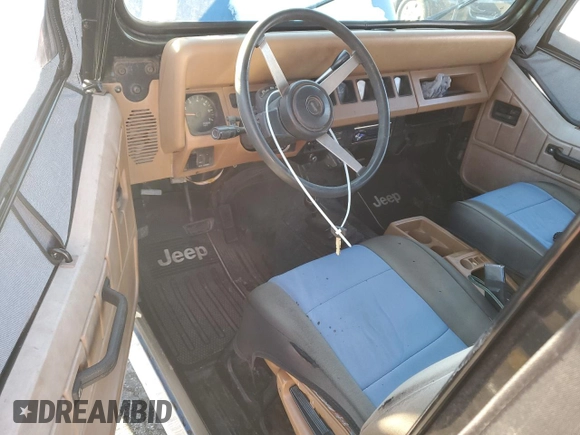 1995 Jeep Wrangler S with VIN 1J4FY19P0SP210031, listed as a Copart auction lot 88065825 with 279,604 mi miles and Salvage Title. Bid and sale history available at carsss.com. Image 8.