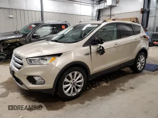 2017 Ford Escape Titanium with VIN 1FMCU9JD1HUC87663, listed as a Copart auction lot 48338605 with 83,768 mi miles and Salvage Title. Bid and sale history available at carsss.com. Image 1.