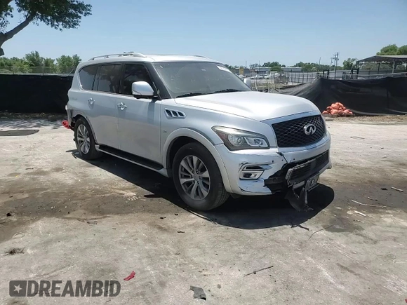 2017 Infiniti QX80 with VIN JN8AZ2NF1H9641902, listed as a Copart auction lot 59181515 with 188,681 mi miles and Salvage title. Bid and sale history available at DreamBid. Image 14.