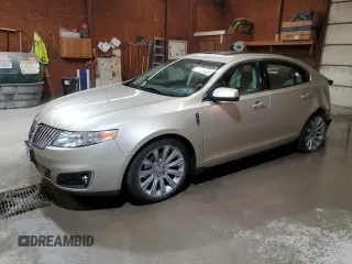2010 Lincoln MKS EcoBoost with VIN 1LNHL9FTXAG602828, listed as a Copart auction lot 55495325 with 153,761 mi miles and Salvage title. Bid and sale history available at DreamBid. Image 1.