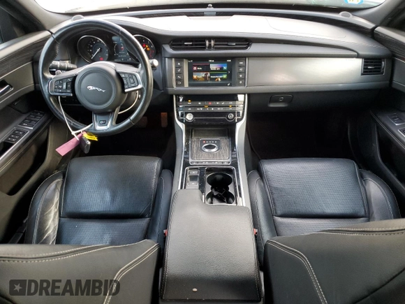 2018 Jaguar XF with VIN SAJBM2FV5JCY68282, listed as a Copart auction lot 71330564 with 53,741 mi miles and Salvage Title. Bid and sale history available at DreamBid. Image 8.
