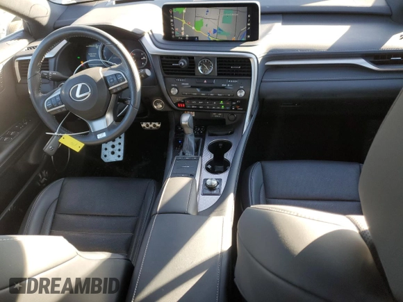2022 Lexus RX 350 F Sport with VIN 2T2SZMDA3NC360820, listed as a Copart auction lot 87320574 with 48,899 mi miles and Salvage title. Bid and sale history available at DreamBid. Image 8.