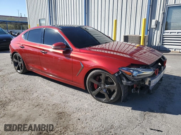 2019 Genesis G70 3.3T Advanced with VIN KMTG34LE6KU015538, listed as a Copart auction lot 78481704 with 51,203 mi miles and Salvage Title. Bid and sale history available at carsss.com. Image 4.