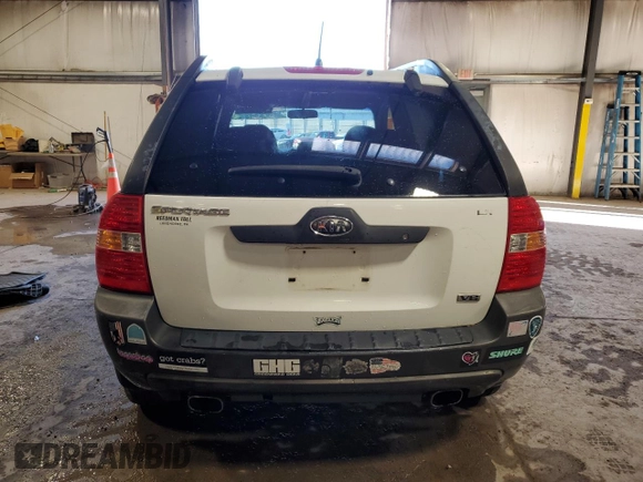 2005 Kia Sportage LX with VIN KNDJE723957069595, listed as a Copart auction lot 80123084 with Not Provided miles and Salvage Title. Bid and sale history available at carsss.com. Image 6.