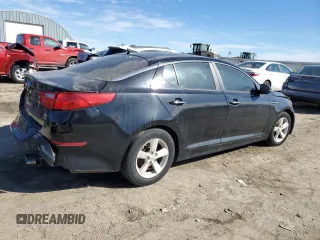 2015 Kia Optima LX with VIN KNAGM4A78F5650676, listed as a Copart auction lot 44618535 with 103,858 mi miles and Salvage Title. Bid and sale history available at carsss.com. Image 3.