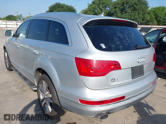 2014 Audi Q7 Premium Plus with VIN WA1LGAFE8ED007158, listed as a IAAI auction lot 42212664 with 120,934 mi miles and . Bid and sale history available at DreamBid. Image 3.