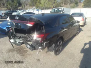 2023 Hyundai Elantra SEL with VIN KMHLS4AG1PU424103, listed as a IAAI auction lot 39127549 with 9,355 mi miles and . Bid and sale history available at DreamBid. Image 4.