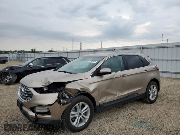 2020 Ford Edge SEL with VIN 2FMPK4J99LBB26420, listed as a Copart auction lot 59348975 with 75,775 mi miles and Salvage title. Bid and sale history available at DreamBid. Image 1.