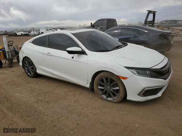 2019 Honda Civic Coupe EX with VIN 2HGFC3B30KH350285, listed as a Copart auction lot 49717915 with 116,299 mi miles and Salvage Title. Bid and sale history available at carsss.com. Image 4.