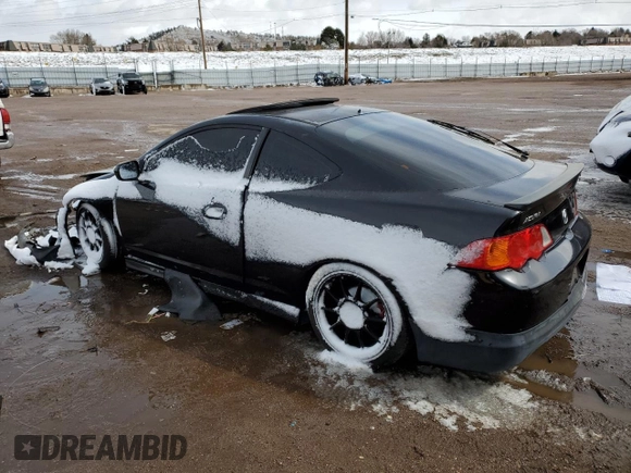 2002 Acura RSX Type S with VIN JH4DC53022C023331, listed as a Copart auction lot 49689175 with 0 mi miles and Salvage Title. Bid and sale history available at carsss.com. Image 2.