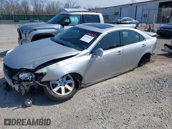 2008 Lexus ES 350 with VIN JTHBJ46G182184591, listed as a IAAI auction lot 41933603 with 265,598 mi miles. Bid and sale history available at carsss.com. Image 2.