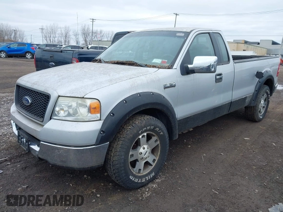 2005 Ford F-150 XL with VIN 1FTRF12W85NC00664, listed as a IAAI auction lot 42046282 with 167,105 mi miles. Bid and sale history available at carsss.com. Image 2.