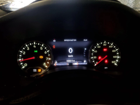 2017 Jeep Renegade Trailhawk with VIN ZACCJBCB4HPF09713, listed as a Copart auction lot 44865445 with 166,617 mi miles and Salvage title. Bid and sale history available at DreamBid. Image 9.