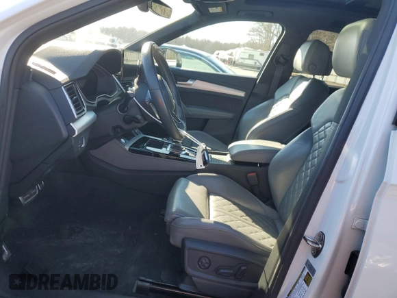 2021 Audi SQ5 Premium Plus with VIN WA1B4AFYXM2027503, listed as a Copart auction lot 49532945 with 68,674 mi miles and Salvage Title. Bid and sale history available at carsss.com. Image 7.