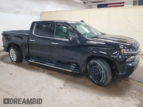 2019 Chevrolet Silverado 1500 High Country with VIN 1GCUYHED0KZ377463, listed as a Copart auction lot 83094554 with 162,921 mi miles and Salvage Title. Bid and sale history available at carsss.com. Image 4.
