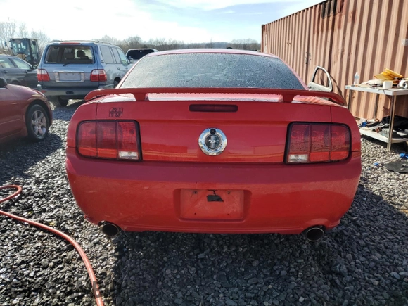 2009 Ford Mustang with VIN 1ZVHT80N795126860, listed as a Copart auction lot 45681495 with 180,577 mi miles and Salvage Title. Bid and sale history available at carsss.com. Image 6.