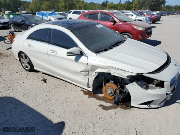 2015 Mercedes-Benz CLA-Class CLA 250 with VIN WDDSJ4EB1FN180470, listed as a Copart auction lot 50390575 with 96,598 mi miles and Salvage Title. Bid and sale history available at carsss.com. Image 4.