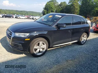2018 Audi Q5 Premium with VIN WA1ANAFY1J2014241, listed as a Copart auction lot 62495955 with 85,503 mi miles and Salvage title. Bid and sale history available at DreamBid. Image 1.