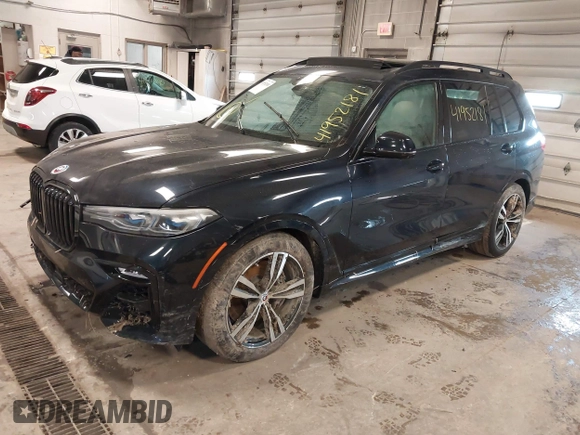 2022 BMW X7 M50i with VIN 5UXCX6C04N9M19672, listed as a IAAI auction lot 41952181 with 1 mi miles. Bid and sale history available at carsss.com. Image 17.