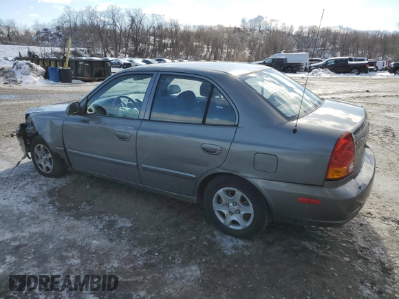 2003 Hyundai Accent GL with VIN KMHCG45C33U469496, listed as a Copart auction lot 45926595 with 77,737 mi miles and Salvage Title. Bid and sale history available at carsss.com. Image 2.