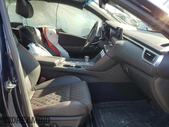 2023 Genesis G70 3.3T with VIN KMTG54TE1PU134177, listed as a Copart auction lot 48476115 with 15,763 mi miles and Clean title. Bid and sale history available at DreamBid. Image 7.