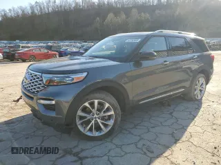 2023 Ford Explorer Platinum with VIN 1FM5K8HC0PGA50830, listed as a Copart auction lot 43792605 with 9,334 mi miles and Salvage title. Bid and sale history available at DreamBid. Image 1.