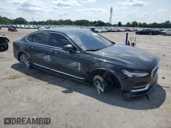 2019 Volvo S90 Inscription with VIN LVYA22ML9KP110238, listed as a Copart auction lot 61596184 with 92,529 mi miles and Salvage Title. Bid and sale history available at carsss.com. Image 4.