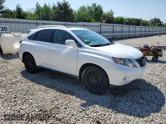 2011 Lexus RX 350 with VIN 2T2ZK1BA2BC062064, listed as a Copart auction lot 53450035 with 75,075 mi miles and Salvage Title. Bid and sale history available at DreamBid. Image 4.