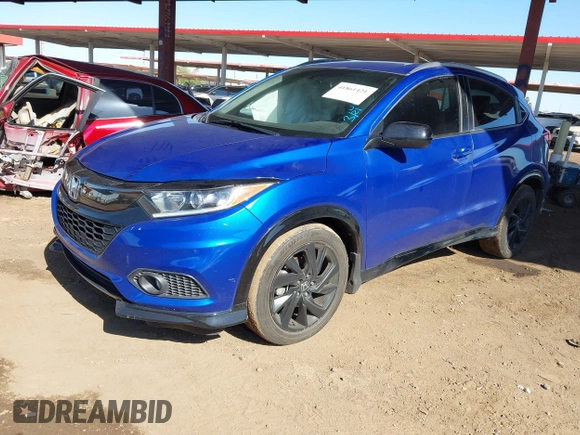 2022 Honda HR-V Sport with VIN 3CZRU6H16NM710451, listed as a IAAI auction lot 41861421 with 39,701 mi miles. Bid and sale history available at carsss.com. Image 17.