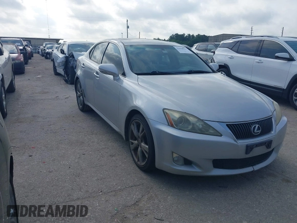 2010 Lexus IS 250 with VIN JTHBF5C21A5124993, listed as a IAAI auction lot 42158931 with 237,934 mi miles. Bid and sale history available at carsss.com. Image 1.