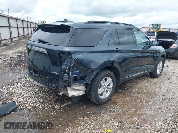 2022 Ford Explorer XLT z VIN 1FMSK8DH3NGA69714, wystawiony jako IAAI lot #42164169 z przebiegiem 53 081 mil mil oraz . Historia ofert i sprzedaży dostępna na DreamBid. Obrazek 4.